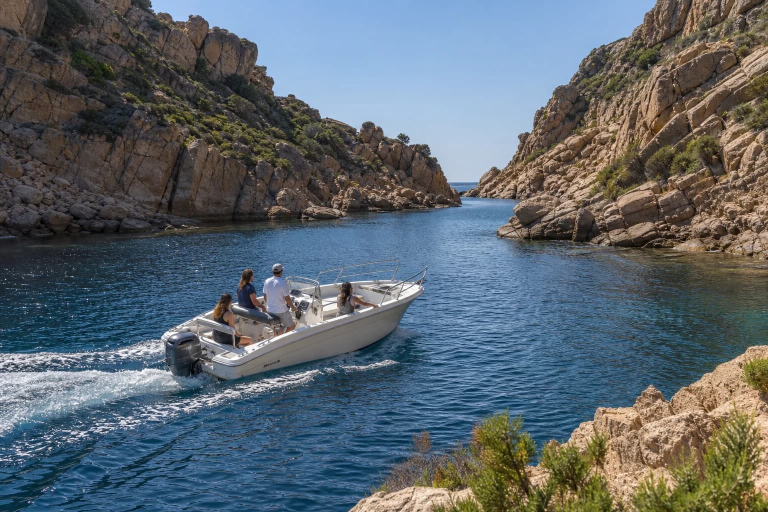 Le Corsaire, a Motorboat available for rent in Ajaccio